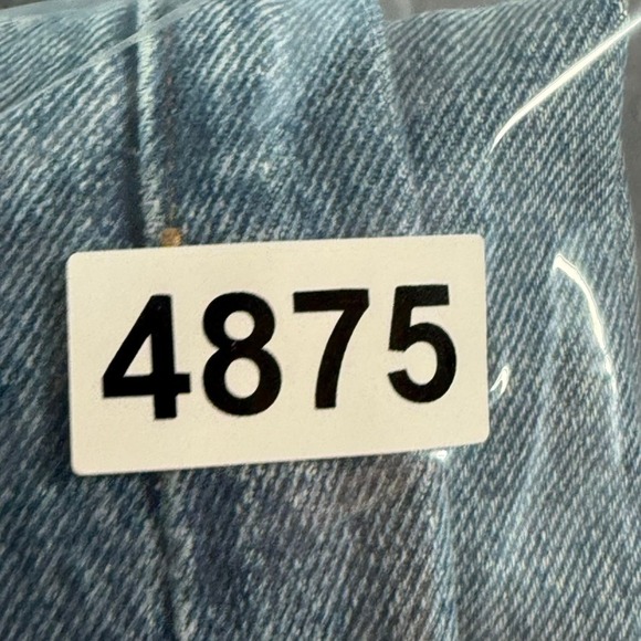 Citizens of Humanity Ayla Wide Leg Crop Jeans Distressed Frayed Hem Denim Sz 28 - Picture 13 of 13